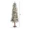 5ft. Pre-Lit Flocked Grand Alpine Artificial Christmas Tree, Clear LED Lights